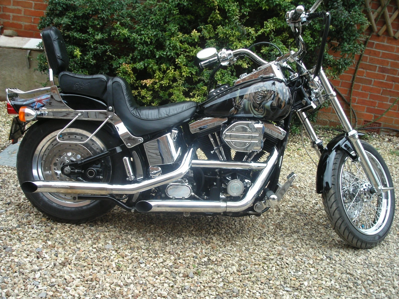 Harley davidson fxstc softail custom with Iron Maiden artwork - Picture 1 of 13