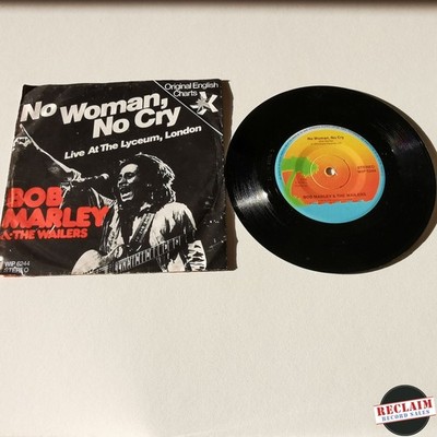 bob marley & the wailers - no woman, no cry 7'' vinyl record VG
