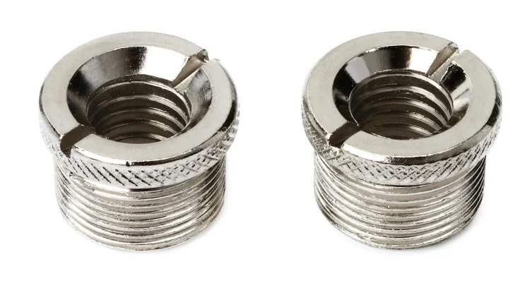 Переходник с резьбой для микрофона на подставках для сцены MA-300 с резьбой от 5/8 штекера до 3/8 штекера для микрофона