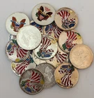Lot of 19 American Silver Eagle 1 oz .999 Fine Silver Dollar Colorized Coin