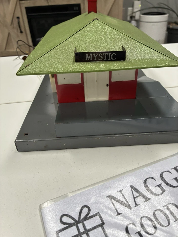 American Flyer 755 Vintage S Gauge Mystic Talking Station/Gravação/Botão - Imagem 4 de 4