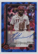 2025 Topps Chrome Update Sapphire Edition 99/199 Rece Hinds #USA-RH Auto 07m7