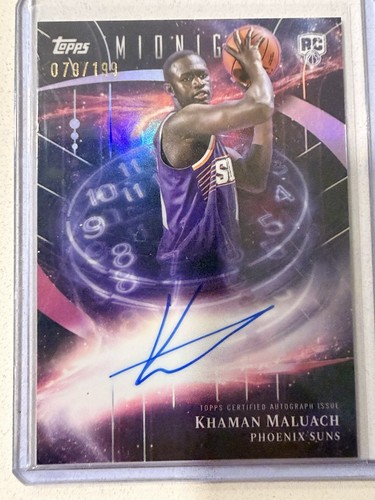 2025-26 Topps Midnight Khaman Maluach RC Auto Stroke of Midnight /199
