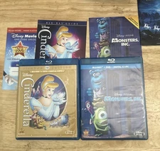 Monsters, Inc. & Cinderella  (Blu-ray) Authentic US Release