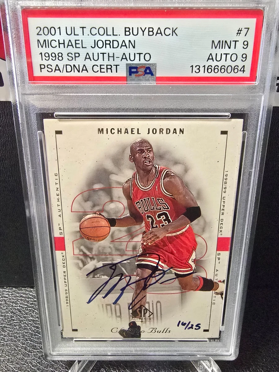 Michael Jordan 9 Graded Basketball Autographed Sports Trading