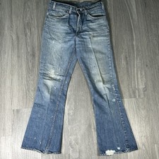 Vintage 1970  s Orange Tab Levi  s Women  s Bell Bottoms 32W x 32L SEE PICS 