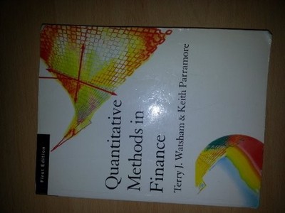 Quantitative Methods for Finance by Watsham, Terry 186152367X FREE Shipping