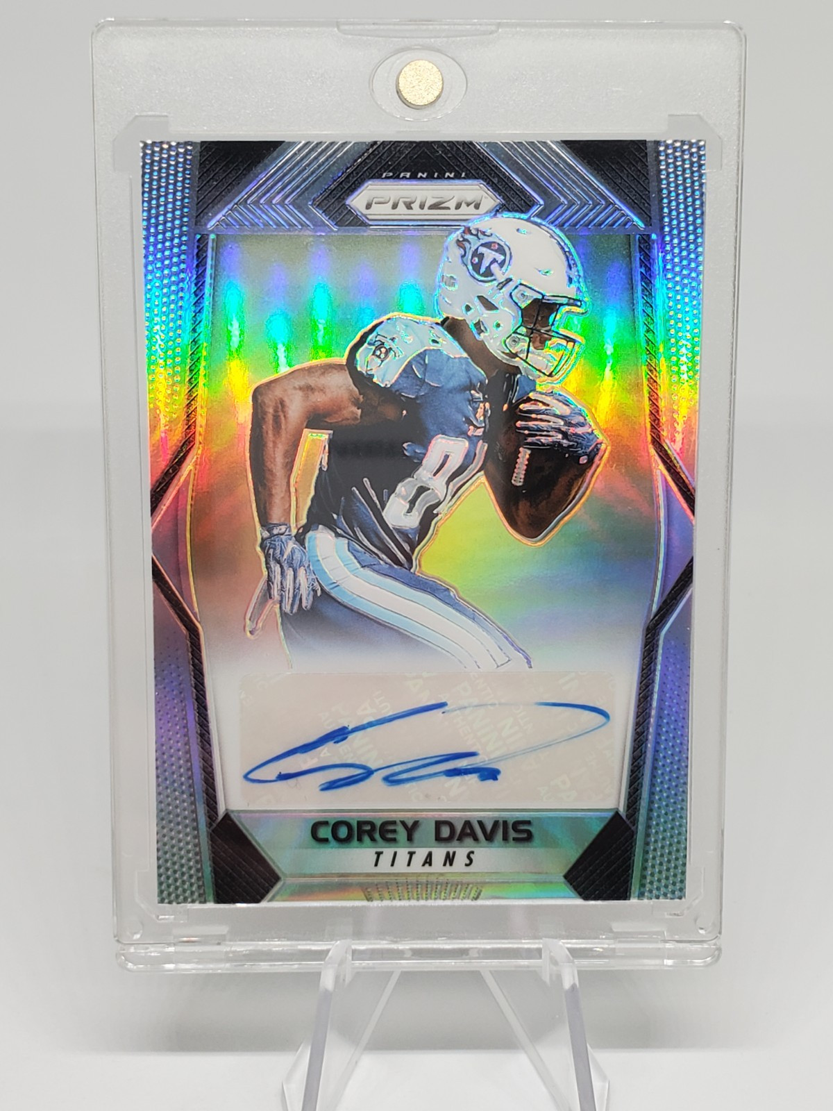 2017 Panini Prizm Corey Davis Rookie Auto Silver HOLO Prizm #RA-CD RC! Clean!