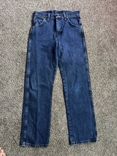 Wrangler Jeans Boys 14 REG Dark Wash Straight Leg Denim cowboy cut