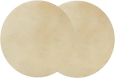 Fydun 2pcs Drum Head Faux Buffalo Leather Consistent Clear Sound 8.5 inches 