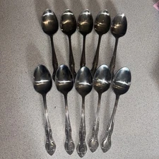 (10) HF Hanford Forge Charleston Classic 7.25” Tablespoon Serving Spoons