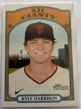 Kyle Harrison 2021 Topps Heritage Minor League #99