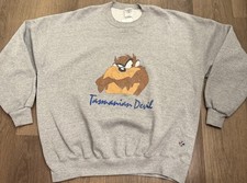 Vintage 90  s 3XL Tasmanian Devil Sweatshirt Looney Tunes Warner Bros