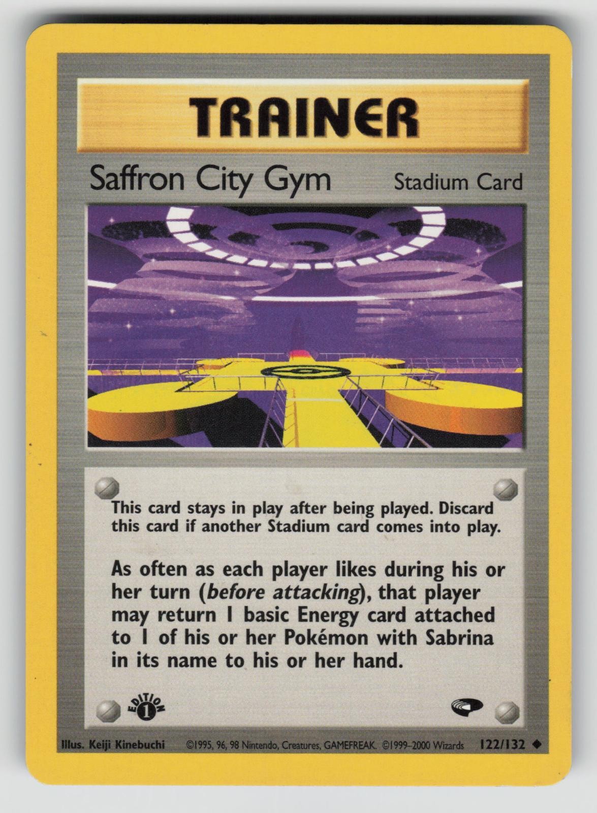 Saffron City Gym 122/132 Uncommon Gym Challenge Pokemon 1st Edition LP