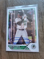 Danyer Cueva Signed 2023 Pro Debut Baseball Card #PD-2 Rangers