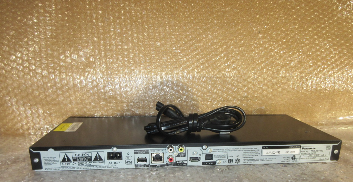 Panasonic DMP-BDT110 3D Blu-Ray Player With Remote | eBay