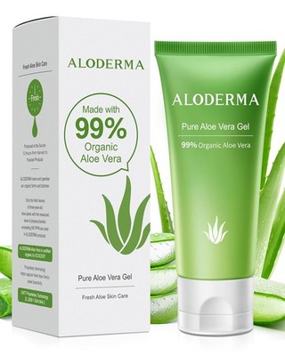 Aloderma Aloe Vera Gel Made within 12 Hours of Harvest with 99% Pure Organic Alo