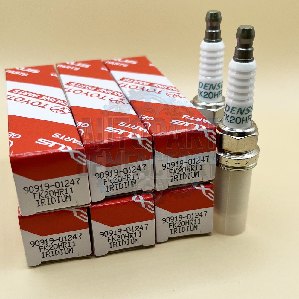6Pcs Denso Iridium Spark Plugs 90919-01247 FK20HR11 for RAV4 Lexus ES350 3.5L