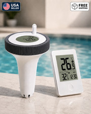Wireless Pool Thermometer Digital Floating Water Temperature Monitor LCD