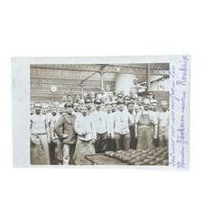 Postkarte AK Militaria Gruppenfoto Feldbäckereikolonne Nr. 123 Feldpost 1915 Gl.
