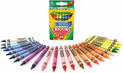 Crayola klassische Farbstifte, zapfenbare Einzelhandelspackung, 24 Farben 52-3024 NEU