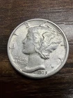 Monday Special 1939 AU Mercury Dime - Actual Silver Coin Shown Same Day Shipping