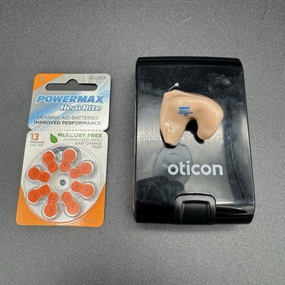 Oticon Hearing Aid SIYA 1-1 29708646 22 Pre owned Untested W/ Batteries And Case