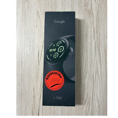 Google Pixel Watch 3 45 mm WiFi Smartwatch Wear OS Alu, Silikonarmband Schwarz