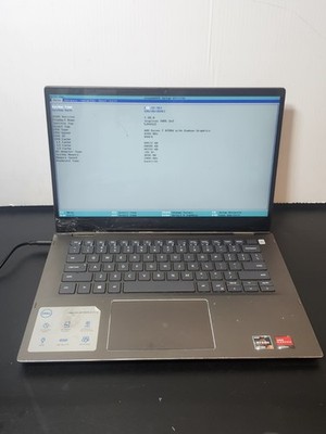 Dell Inspiron 14'' AMD Ryzen 5 4700  4GB RAM NO SSD Crack Screen - Boots To Bios