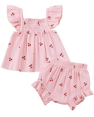 Cute Baby Girl Clothes Newborn Outfits Baby Girl 6-9 Month Girl Clothes Smock...