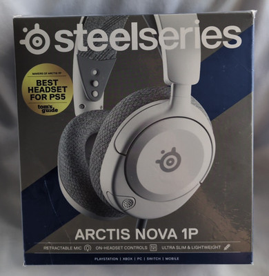 SteelSeries Arctis Nova 1P Over-Ear Gaming Headset White   NEW Sealed - Playstat