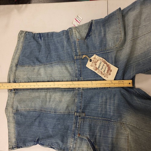 NEESO Jeans donna taglia 24 blu denim salopette tuta volante denim pagliaccetto - Foto 16 di 16