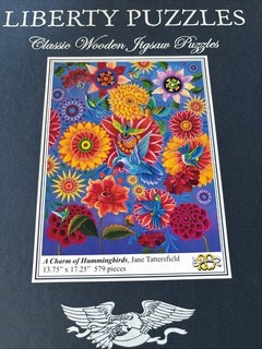 Liberty Wooden Jigsaw Puzzle A Charm of Hummingbirds 579 pieces Complete