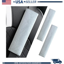 2pcs Car Seat Belt Covers 2.6x19.3 Extended Seatbelt Pad Shoulder Necolor Blue