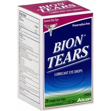 Alcon Bion Tears Preservative-Free Lubricant Eye Drops 28 Vials Exp: 6/2027