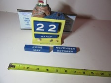 DaySpring Lighthouse Resin 12 Month 31 Day Changing Standing Calendar PSALM 95