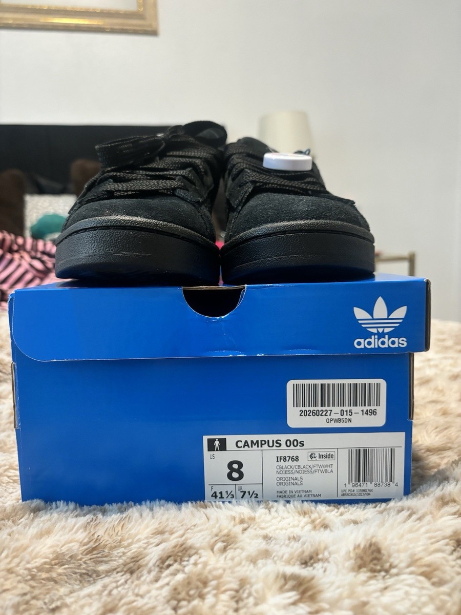 adidas Campus 00s Black White Contrast Stitching Suede Sneaker