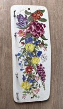 Vintage Melamine Key Kitchen Utensil Hook Rack Country Garden Leslie Greenwood