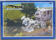 POLA LGB 1837 2 Black Horses G-Gauge NOS