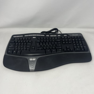 Microsoft 4000 V1.0 Pedestal Natural Ergonomic Keyboard USB Model 1048 Tested
