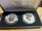 2024 S Reverse Proof $1 Morgan and Peace Silver Dollar 2pc Set W/COA