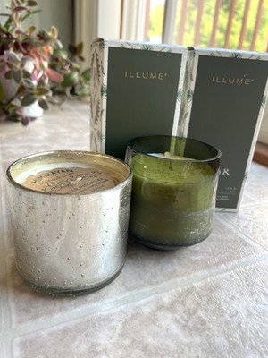 Illume Balsam & Cedar Candle, Aromatic Diffusers (Small) & Himalayan Candle