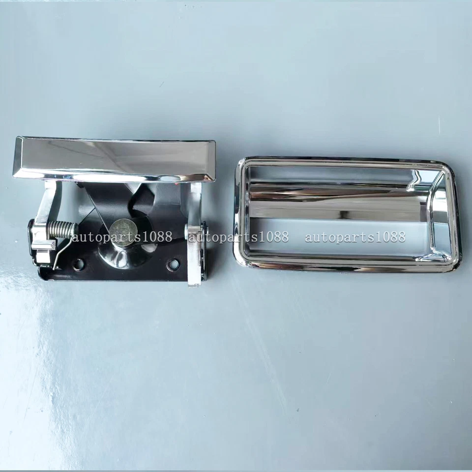 Cabo e moldura cromada para tampa da caçamba compatível com Chevy GMC C/K 1500 2500 3500 porta-malas picape - Imagem 3 de 4