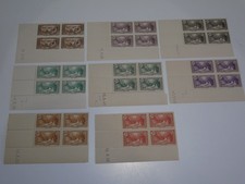 ANDORRE FRANCAIS LOT 8 BLOCS COINS DATES NEUFS** DE 1932 A 41. BONNE VALEUR
