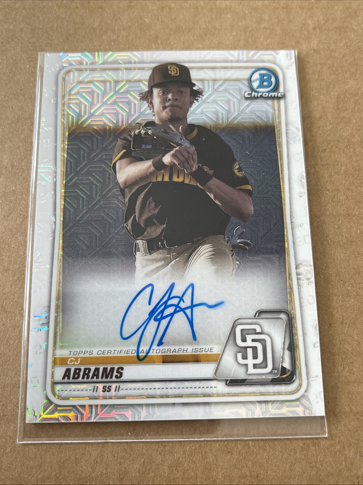 2020 Bowman - Mega Box Chrome Mojo Autographs C.J. Abrams #BMA-CJA (AU, RC)