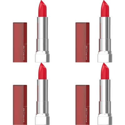 Maybelline Red Revolution Lipstick 4 Pack 630 Color Sensational Lip Set