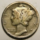 1927 D Mercury Dime 90% Silver VG-F  "Actual Coin Pictured - Not Cleaned"