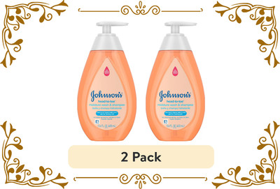 Johnson's Head-To-Toe Gentle Baby Moisture Wash & Shampoo, 13.6 fl. oz