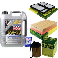 Mann Inspektionspaket 5L Liqui Moly Special Tec 5W-30 FüR Mazda 3 1.6 Di Turbo
