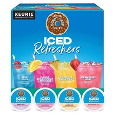 , Iced Refreshers, Keurig Single Serve K-Cup Pod Variety Pack, Strawberry Acai, 